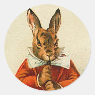 Vintage Easter Bunny Pegatinas