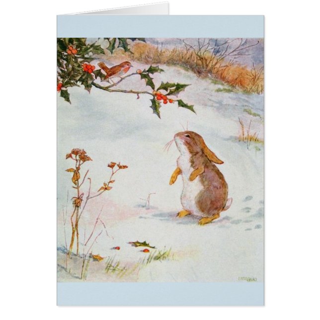 Vintage - el conejito resuelve un petirrojo, (Frente)