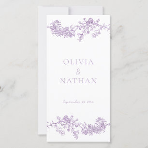 Vintage Elegance Purple Boda Ceremony