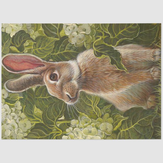 Vintage Elegant Moderno Papel Tejido De Pascua (Anverso)