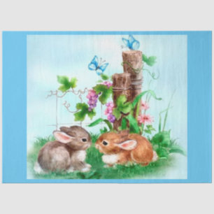 Vintage Elegant Moderno Papel Tejido De Pascua