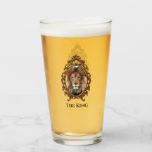 Vintage Elegante León Marrón King Retro Dads