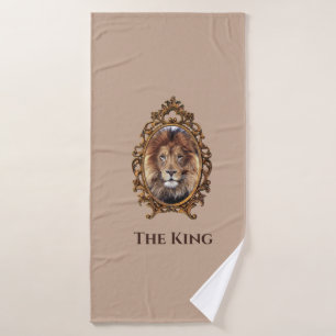 Vintage Elegante León Marrón King Retro Dads