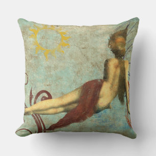Vintage En La Almohada De La Decoración Del Sol
