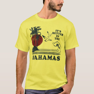 Vintage es mejor en la camiseta de Bahamas