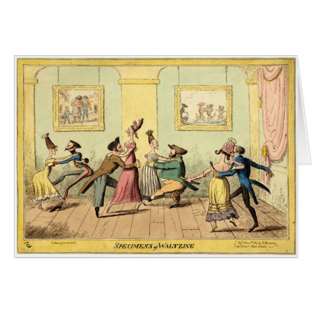 Vintage - especímenes de bailar el vals, (Anverso (Horizontal))