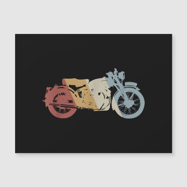 Vintage estilo retro de motocicleta (Anverso)