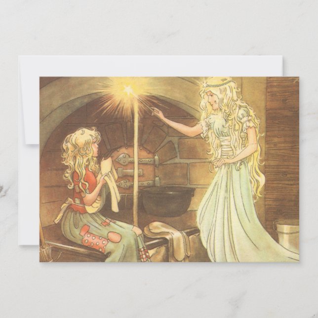 Vintage Fairy Tale, Cinderella and Fairy GodMom (Anverso)