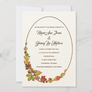 Vintage Fall Sale Invitaciones De Boda Papel De En