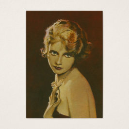 Vintage Fashion Business ACEO Card de los años 30