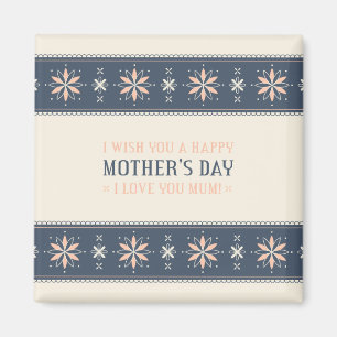 Vintage Feliz Día de la Madre   Imán