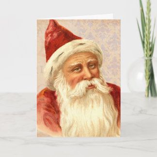 Vintage Feliz Navidad Amablemente Viejo Santa Moda