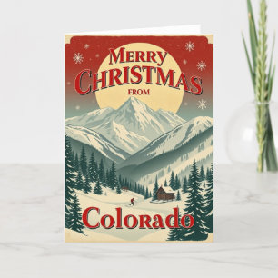 Vintage Feliz Navidad desde Colorado