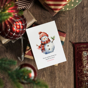 Vintage Feliz Navidad y Snowmen