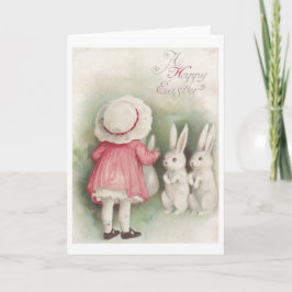 Vintage Feliz Pascua! Tarjeta de felicitación de P