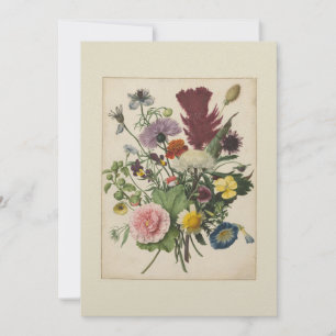 Vintage Floral 17.-C. Tarjeta de agradecimiento pl