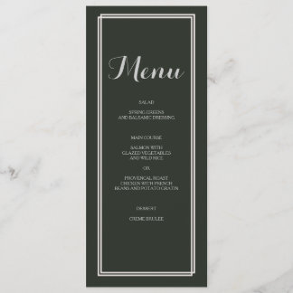 Vintage Floral Boda Suite | Tarjeta de menú
