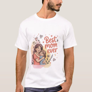 Vintage floral Día de la madre camiseta