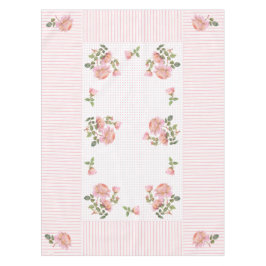 Vintage floral, líneas y manteles de puntos 52"x70