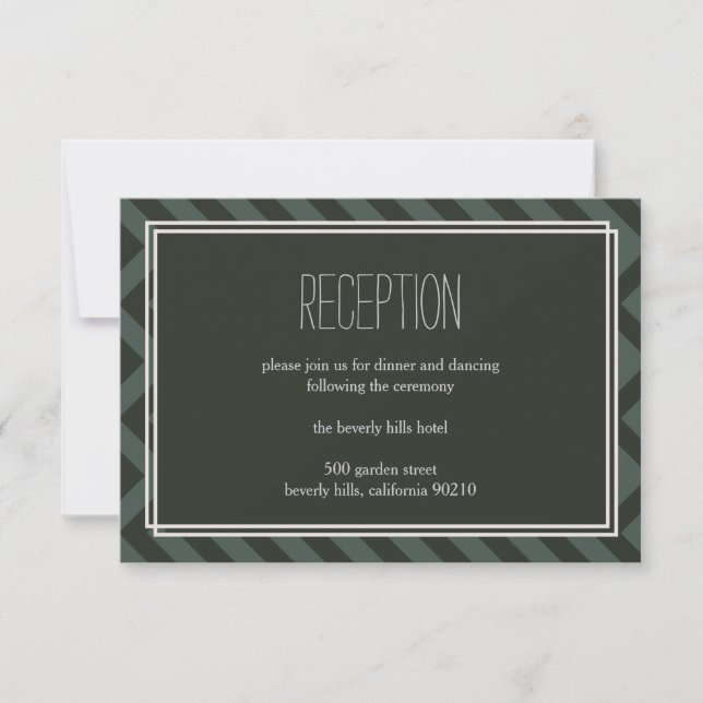 Vintage Floral | Tarjeta de recepción (Anverso)