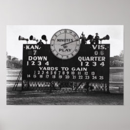 Vintage Football Scoreboard decoración de oficina
