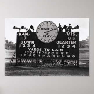 Vintage Football Scoreboard decoración de oficina 