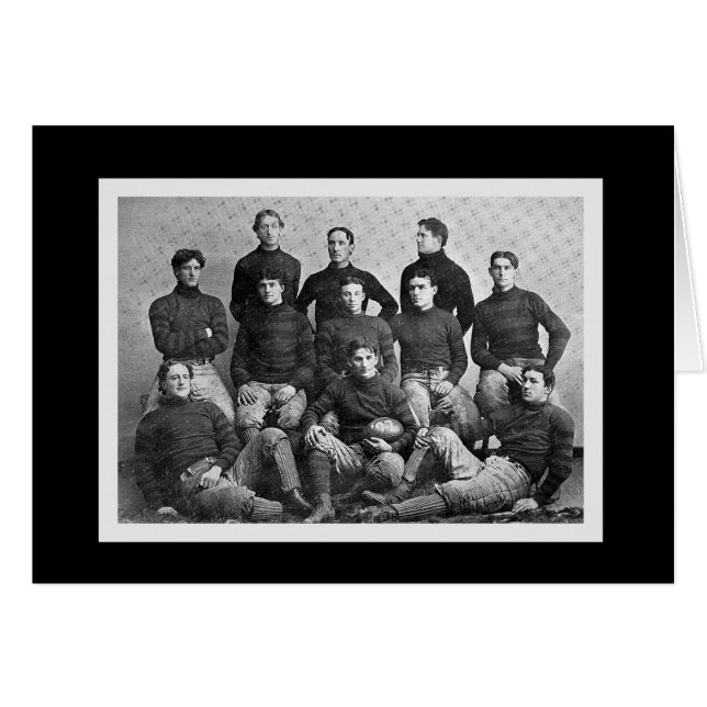 Vintage Football Team Card (Anverso (Horizontal))