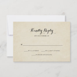 Vintage French Style Wedding RSVP