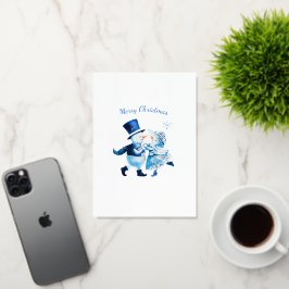 Vintage Frost Romance - Snowman Magic Christmas