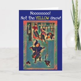 Vintage Funny Navidades - Tarjeta de vacaciones