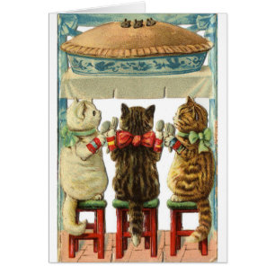 Vintage - gatitos listos para la empanada del