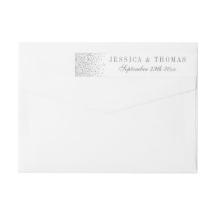 Vintage Glam Silver Confetti Boda