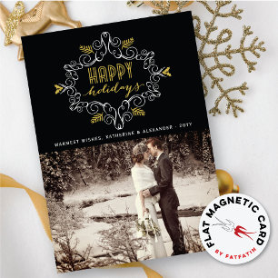 Vintage Gold Deco Festiage Felices Fiestas