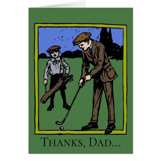 Vintage Golf "Good Sport" Día del Padre (Frente)