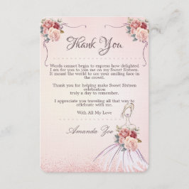 Vintage Gracias /Guardar postal de cumpleaños