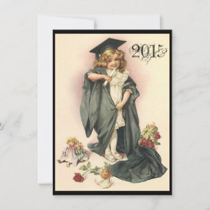 Vintage Graduation Party Invitaciones a Rosas Doll