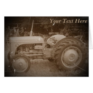 Vintage Gray massey fergison tractor foto sepia