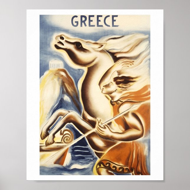 Vintage Greece Travel Classic Posters (Frente)