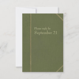 Vintage Green Book Rsvp