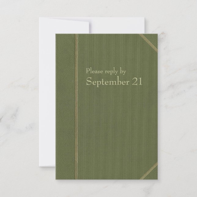 Vintage Green Book Rsvp (Anverso)