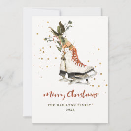 Vintage Greenery Family Navidad Photo