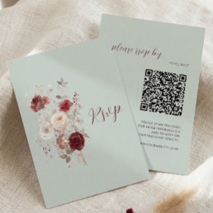 Vintage Gris Paloma Ceniza Pálido Floral rsvp