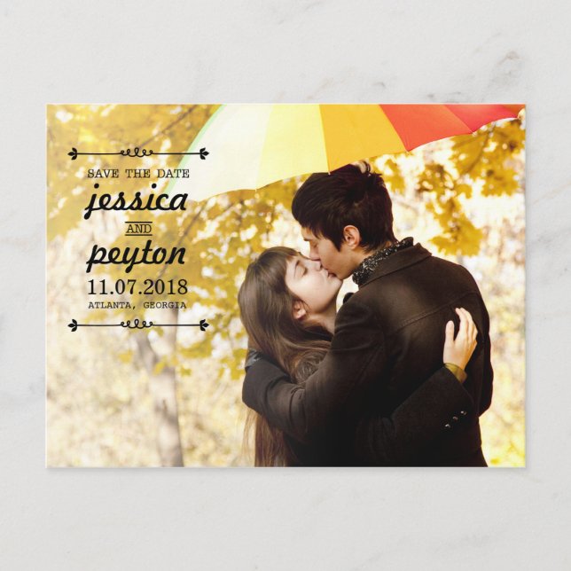 VINTAGE Guardar la postal de fecha (Anverso)