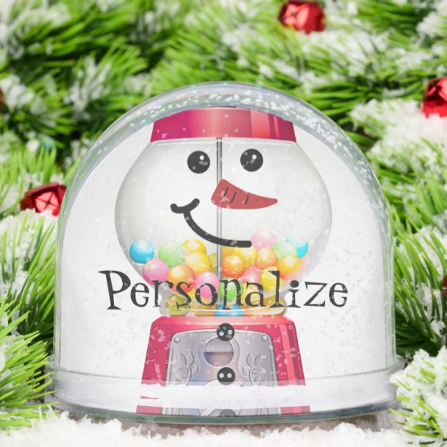 Vintage Gumball machine snowman snow globe  (Subido por el creador)