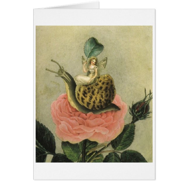 Vintage - hada, caracol y subió, (Frente)