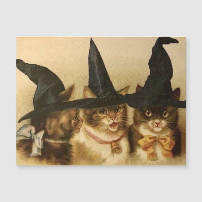 Vintage Halloween Black Cats (Anverso)