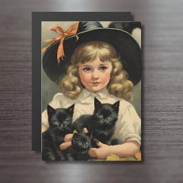 vintage Halloween cutie no3 - tarjeta magnética