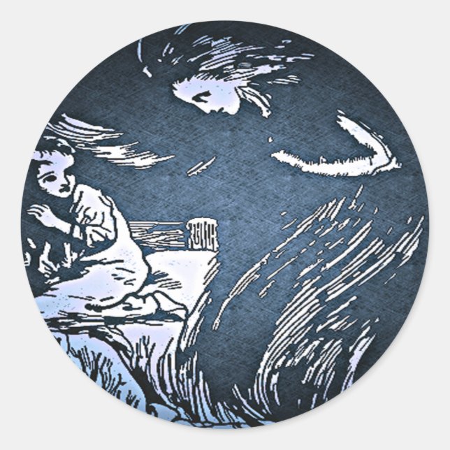 Vintage Halloween Spirit Pegatina (Anverso)