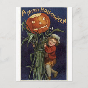 Vintage Halloween Tarjetas de felicitación clásica