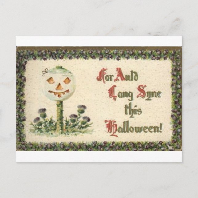 Vintage Halloween Tarjetas de felicitación clásica (Anverso)